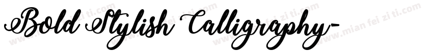 Bold Stylish Calligraphy字体转换